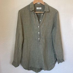 Uniqlo Linen Tunic Sage Green Medium